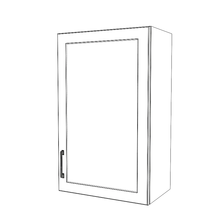 21" Wide x 34" High Wall Cabinet - Thermofoil Doors