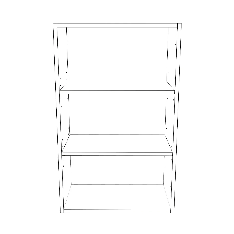 21" Wide x 34" High Wall Cabinet - Thermofoil Doors - Image 2