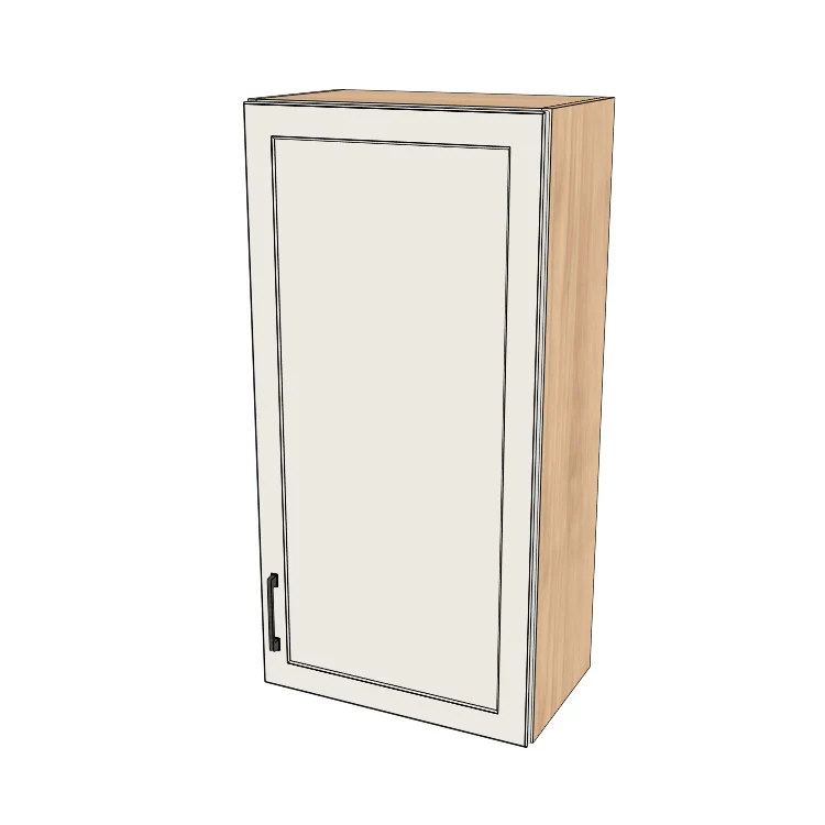 21" Wide x 42" High Wall Cabinet - (Hardrock Maple Melamine Boxes - Thermofoil Doors)