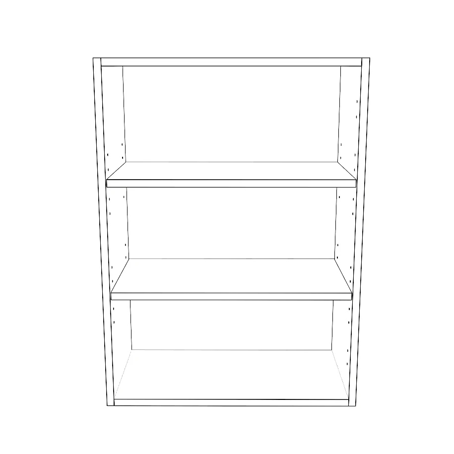 22" Wide x 30" High Wall Cabinet - Thermofoil Doors - Image 2