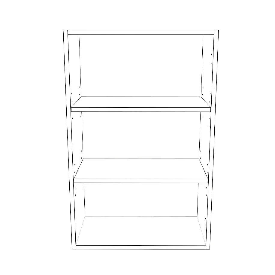 22" Wide x 34" High Wall Cabinet - Thermofoil Doors - Image 2