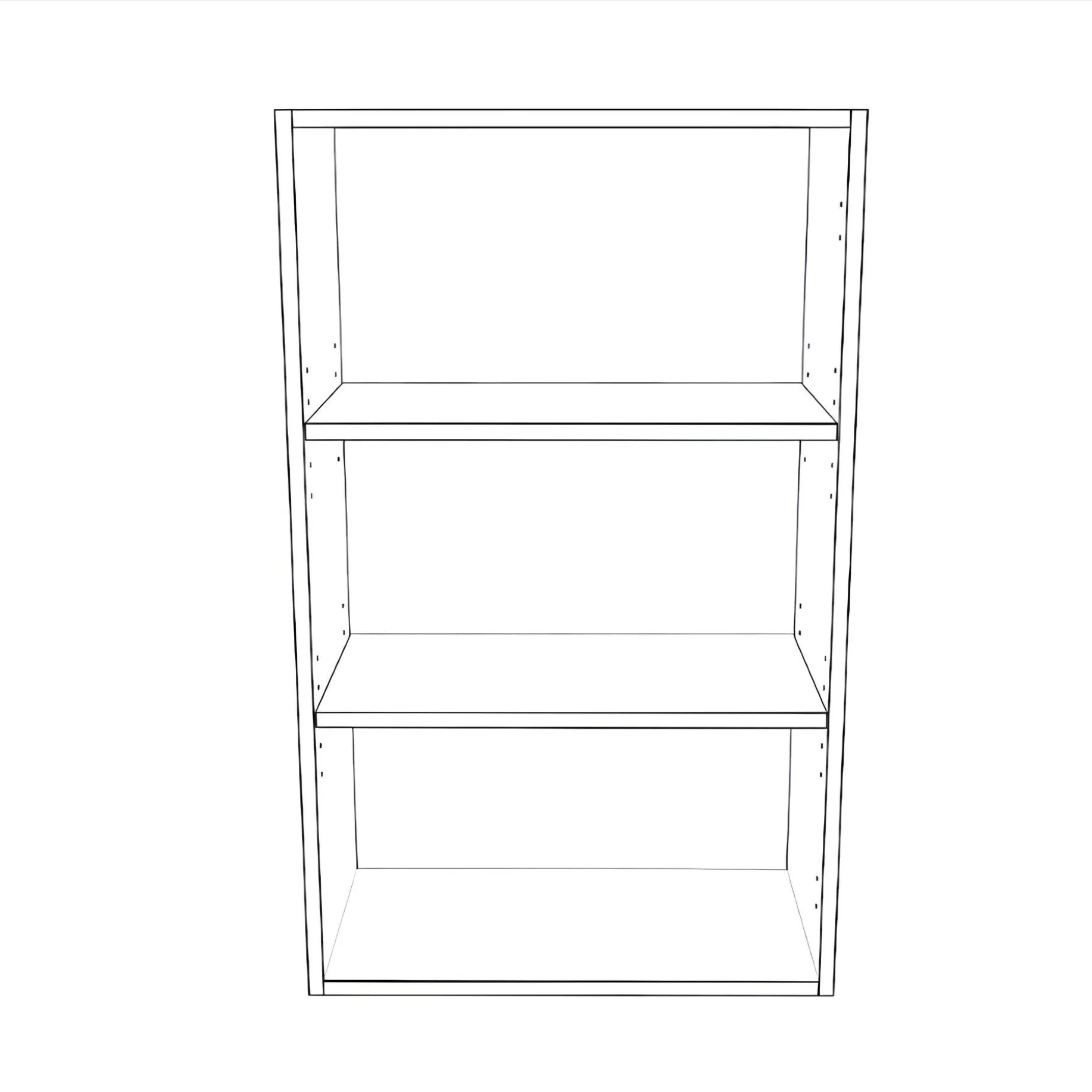 22" Wide x 36" High Wall Cabinet - Painted Doors - Image 2