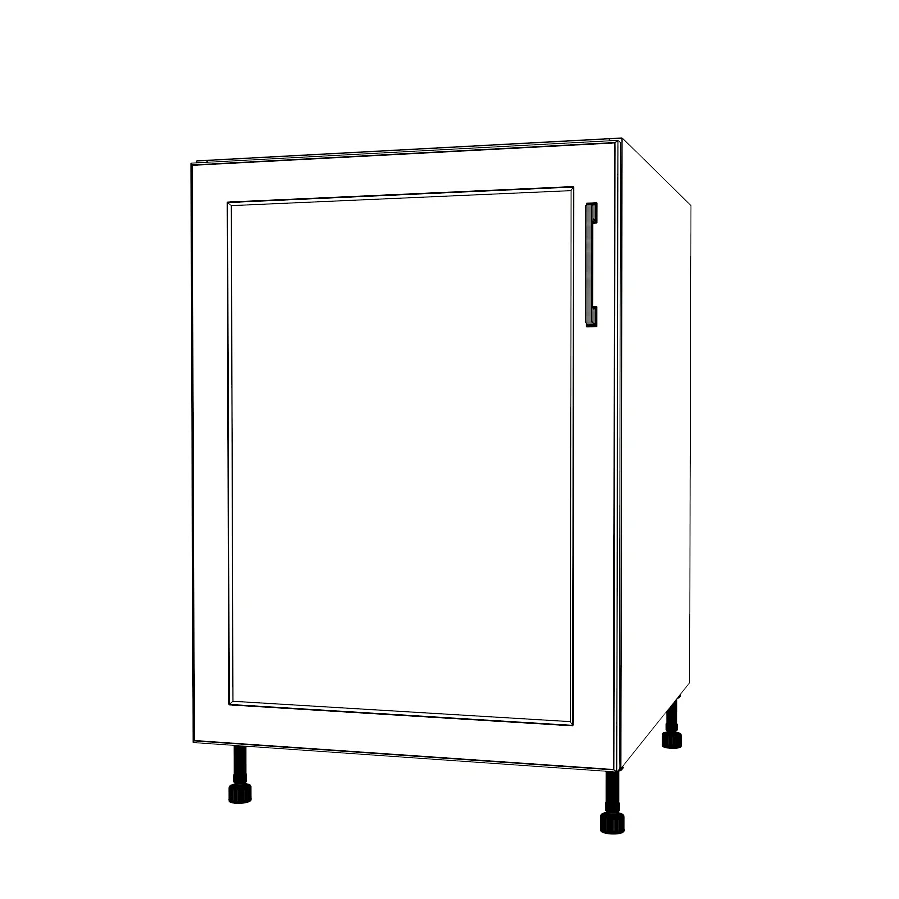 23" Wide Base Cabinet - Painted Doors