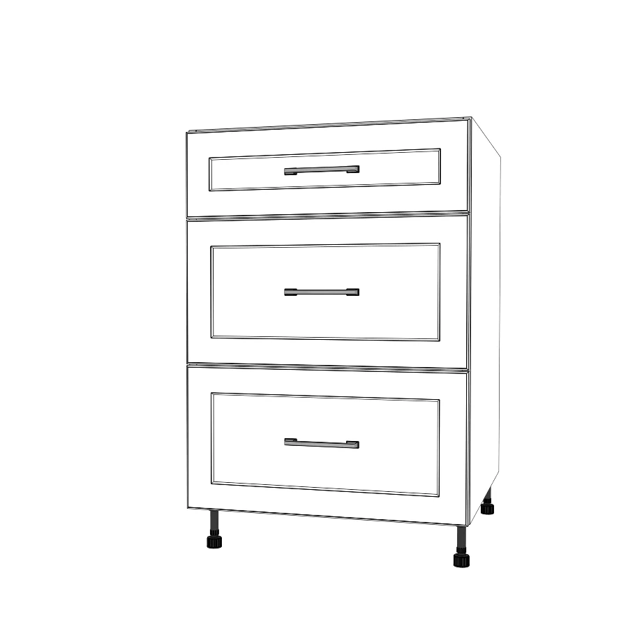 23" Wide Drawer Cabinet - Thermofoil Doors