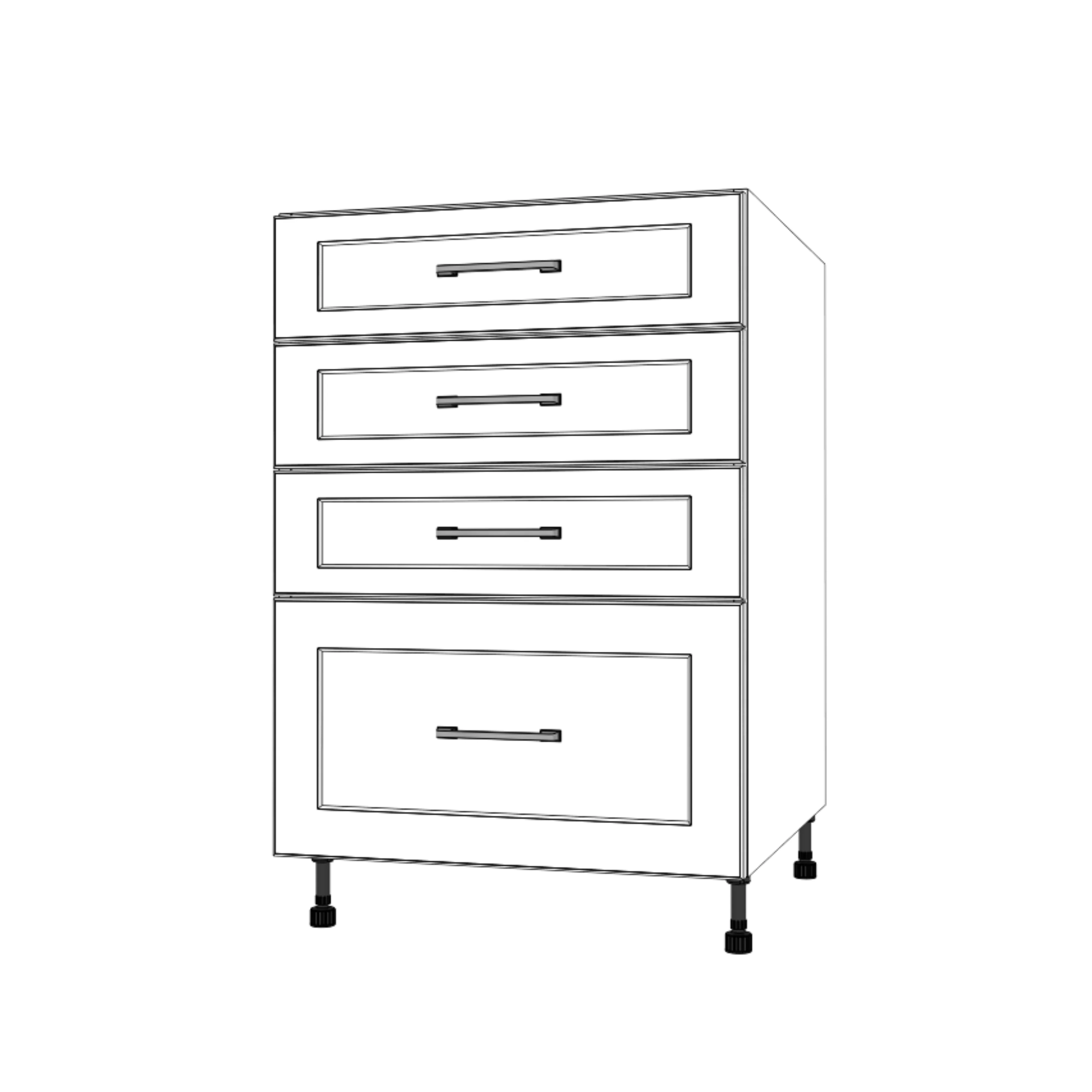 23" Wide Drawer Cabinet - Thermofoil Doors - Image 2