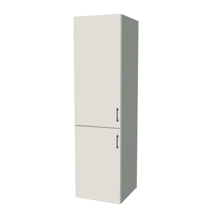 23" Wide Tall Pantry Cabinet - (White Melamine Boxes - Flat Panel Doors) 24 D