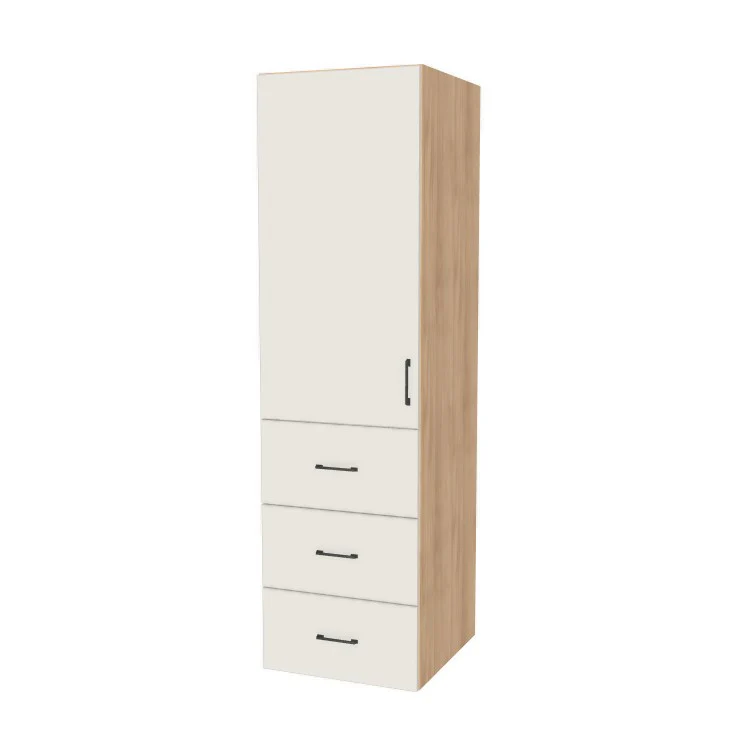23" Wide Tall Pantry Cabinet with Drawer - (Ply Wood Boxes - Flat Panel Doors) 24 D