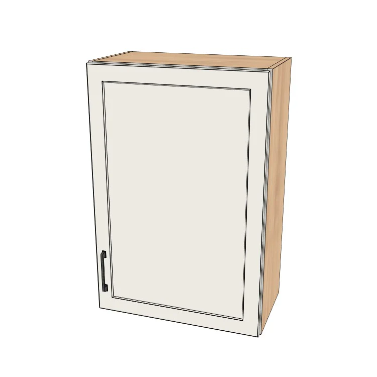 23" Wide x 34" High Wall Cabinet - (Hardrock Maple Melamine Boxes - Thermofoil Doors)