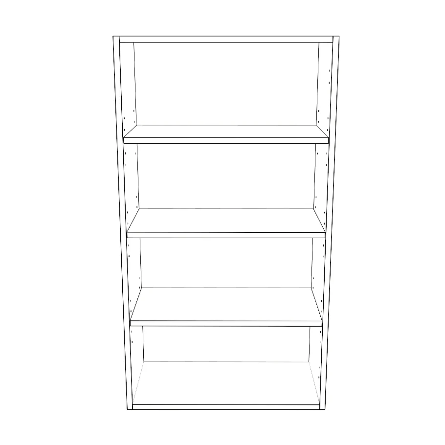 23" Wide x 42" High Wall Cabinet - Thermofoil Doors - Image 2