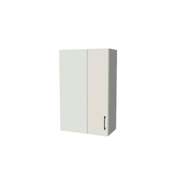 24" Wide 38" High Blind Corner Wall Cabinet - Door on Right/Left Side - (White Melamine Boxes - Flat Panel Doors)