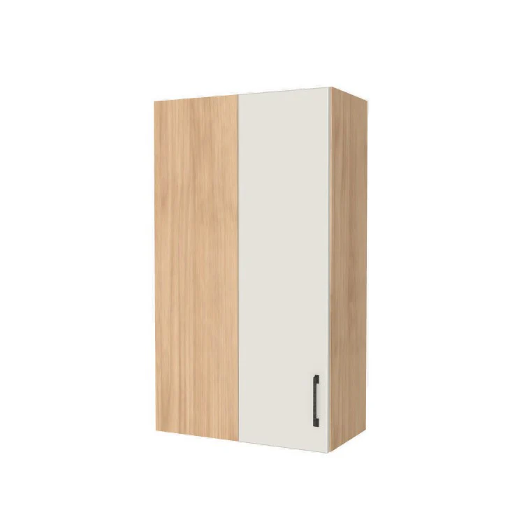 24" Wide 42" High Blind Corner Wall Cabinet - Door on Right/Left Side - (Hardrock Maple Melamine Boxes - Flat Panel Doors)