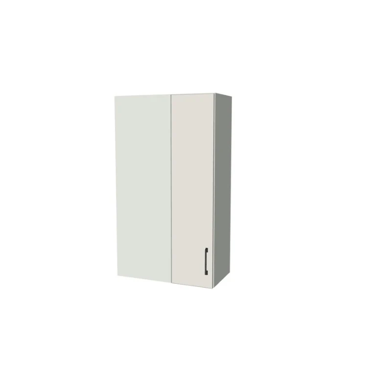 24" Wide 42" High Blind Corner Wall Cabinet - Door on Right/Left Side - (White Melamine Boxes - Flat Panel Doors)