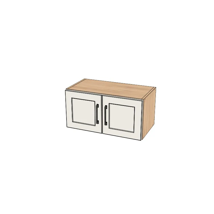 24" Wide x 12" High Fridge/Stove Cabinet - (Ply Wood Boxes - Thermofoil Doors)