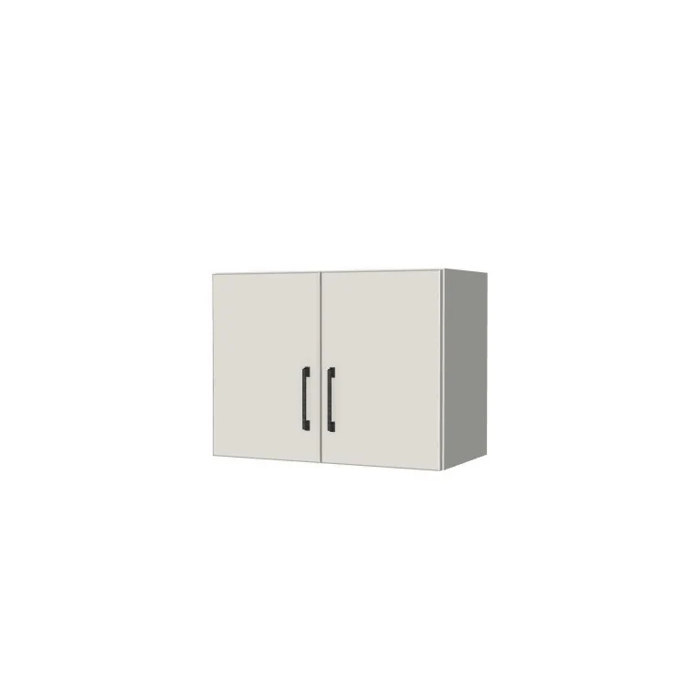 24" Wide x 18" High Fridge/Stove Cabinet - (White Melamine Boxes - Flat Panel Doors)