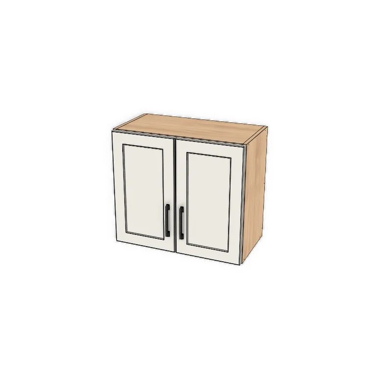 24" Wide x 21" High Fridge/Stove Cabinet - (Hardrock Maple Melamine Boxes - Painted Doors)