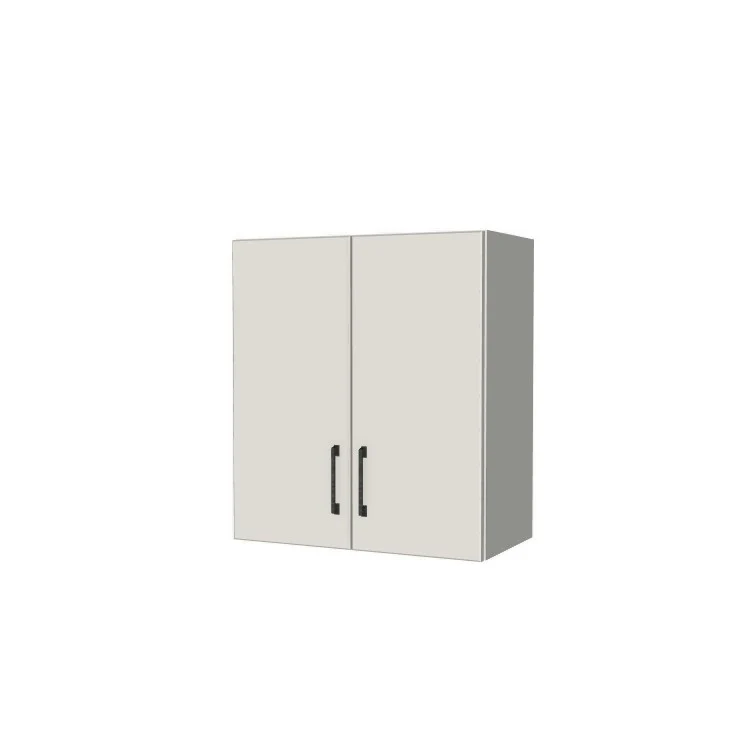 24" Wide x 27" High Fridge/Stove Cabinet - (White Melamine Boxes - Flat Panel Doors)