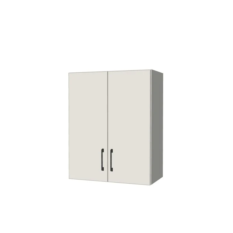 24" Wide x 30" High Wall Cabinet - (White Melamine Boxes - Flat Panel Doors)