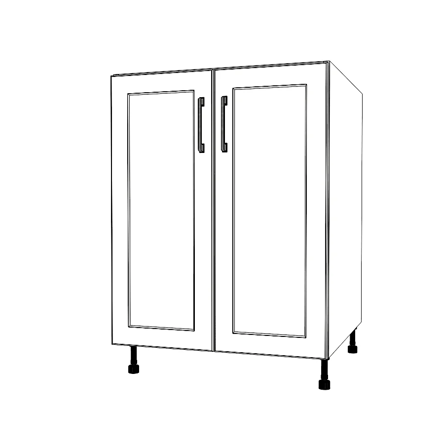 25" Wide Base Cabinet - Painted Doors