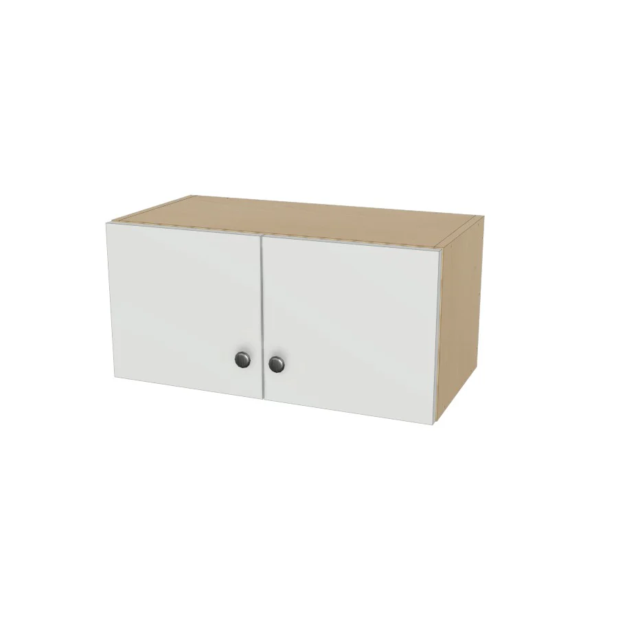25" Wide x 12" High Wall Cabinet - (Ply Wood Boxes - Flat Panel Doors)