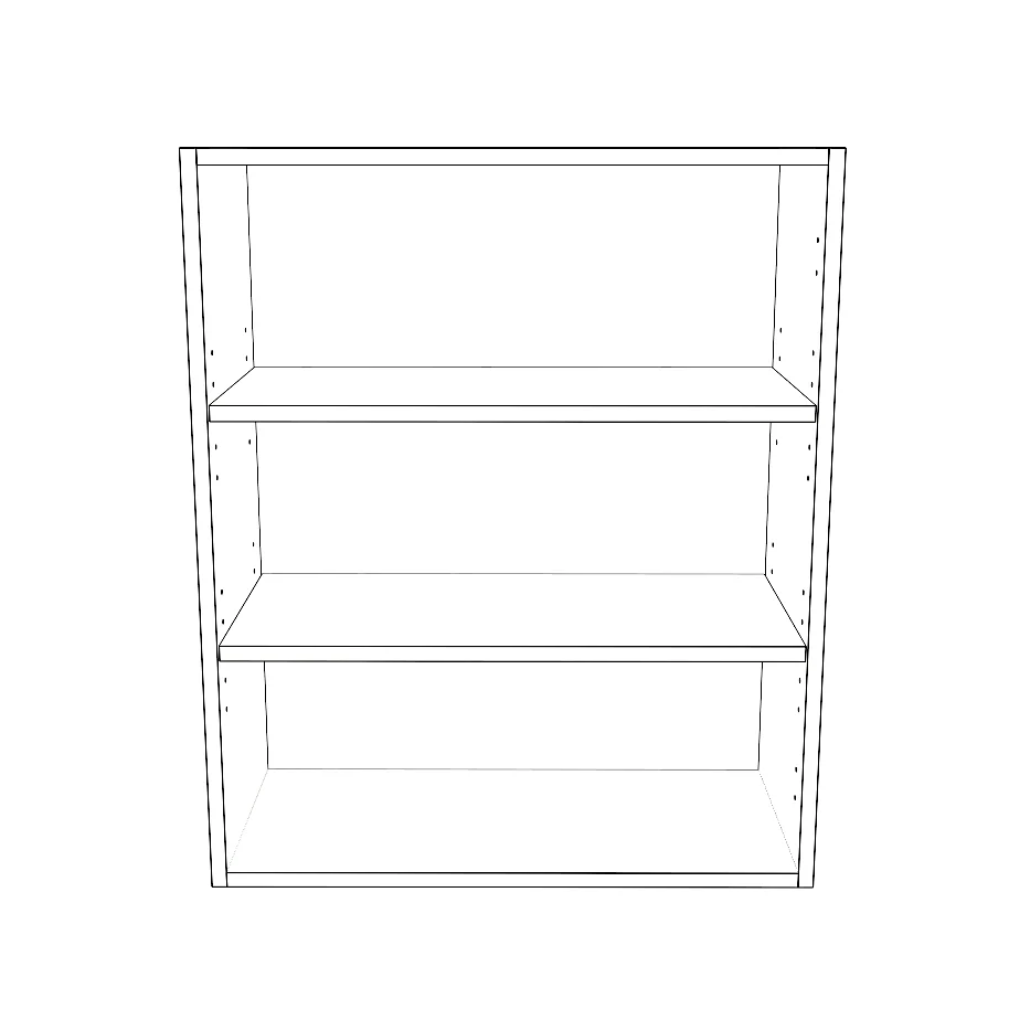 25" Wide x 30" High Wall Cabinet - Painted Doors - Image 2