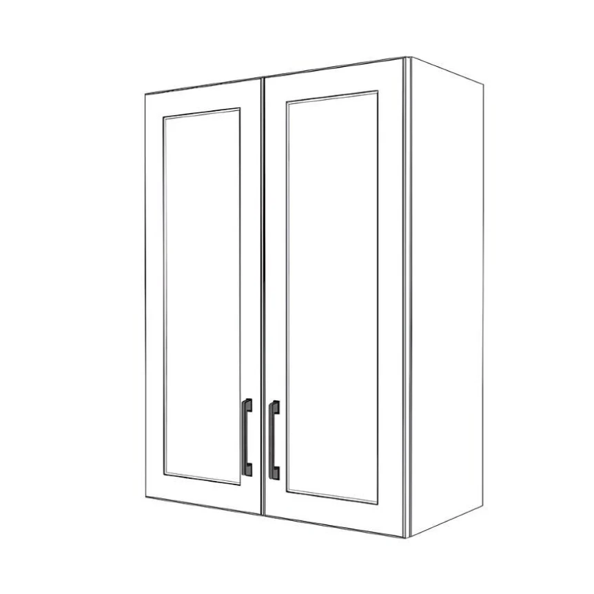 25" Wide x 34" High Wall Cabinet - Painted Doors