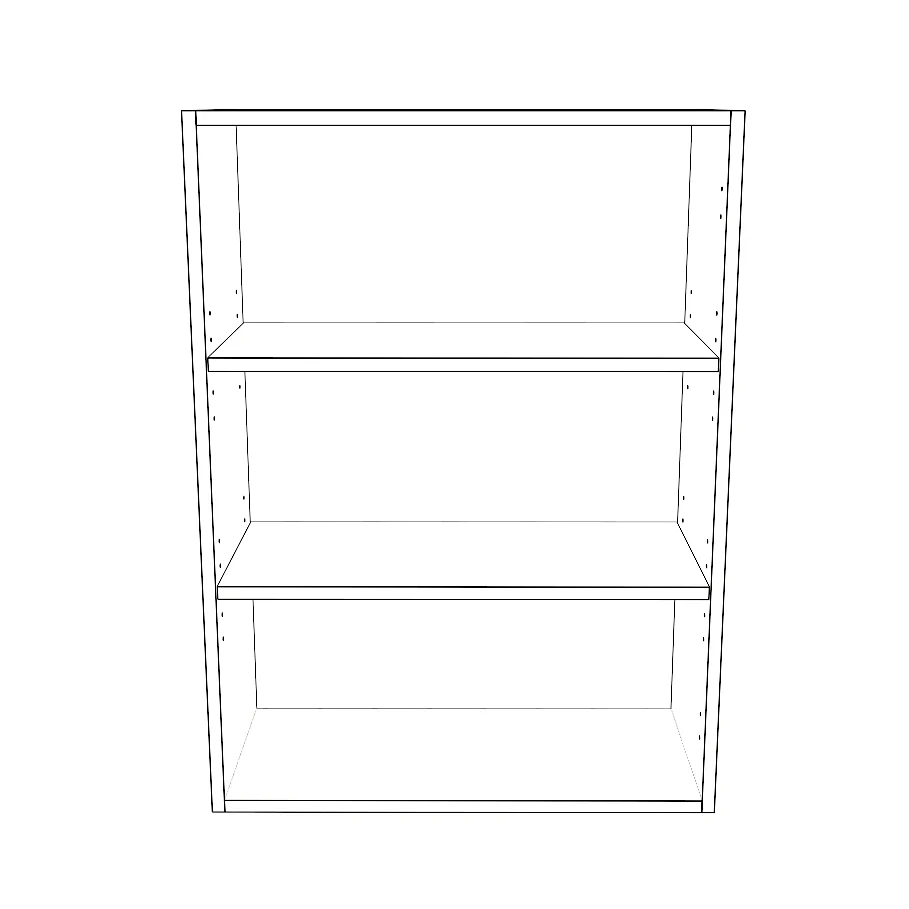25" Wide x 34" High Wall Cabinet - Painted Doors - Image 2