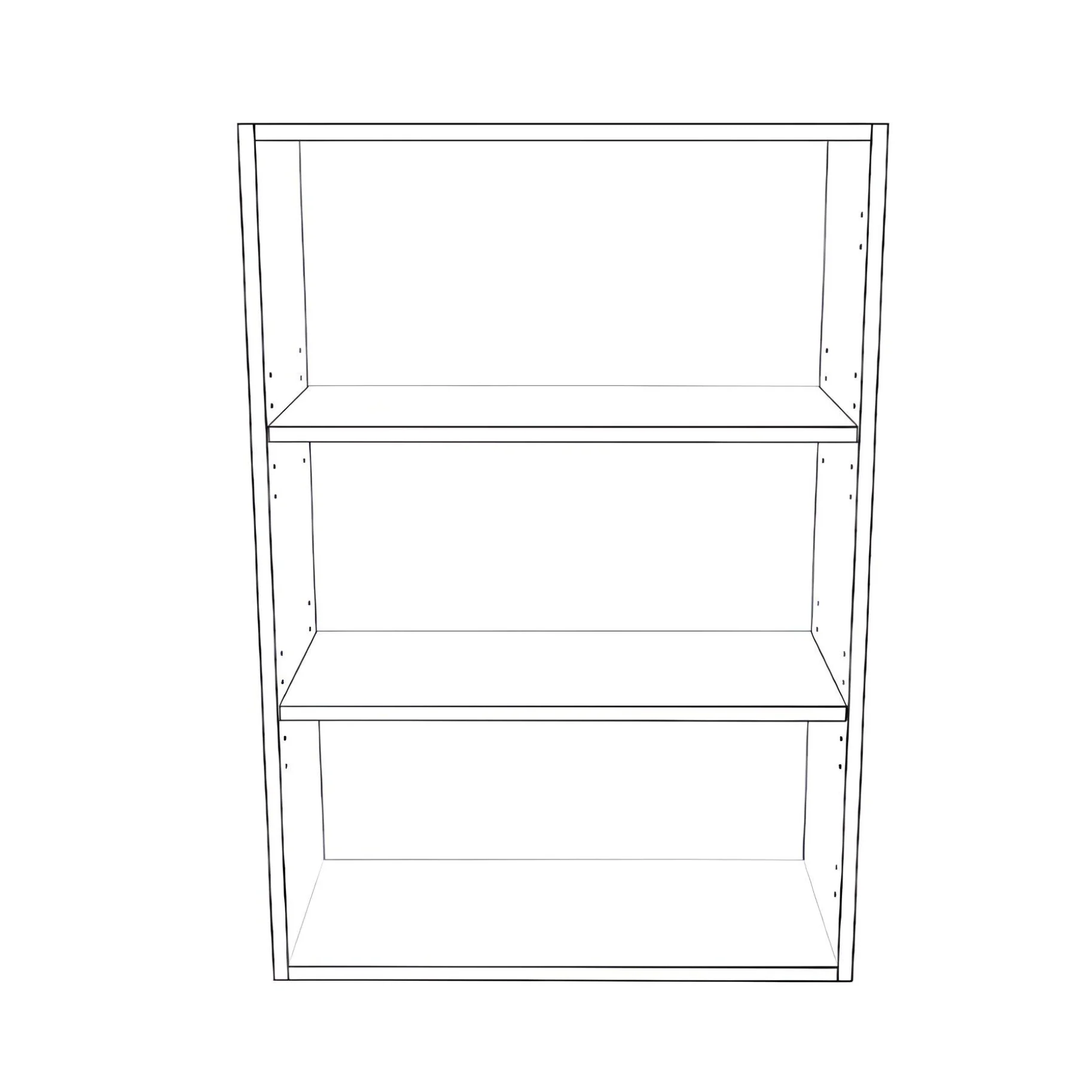 25" Wide x 36" High Wall Cabinet - Painted Doors - Image 2