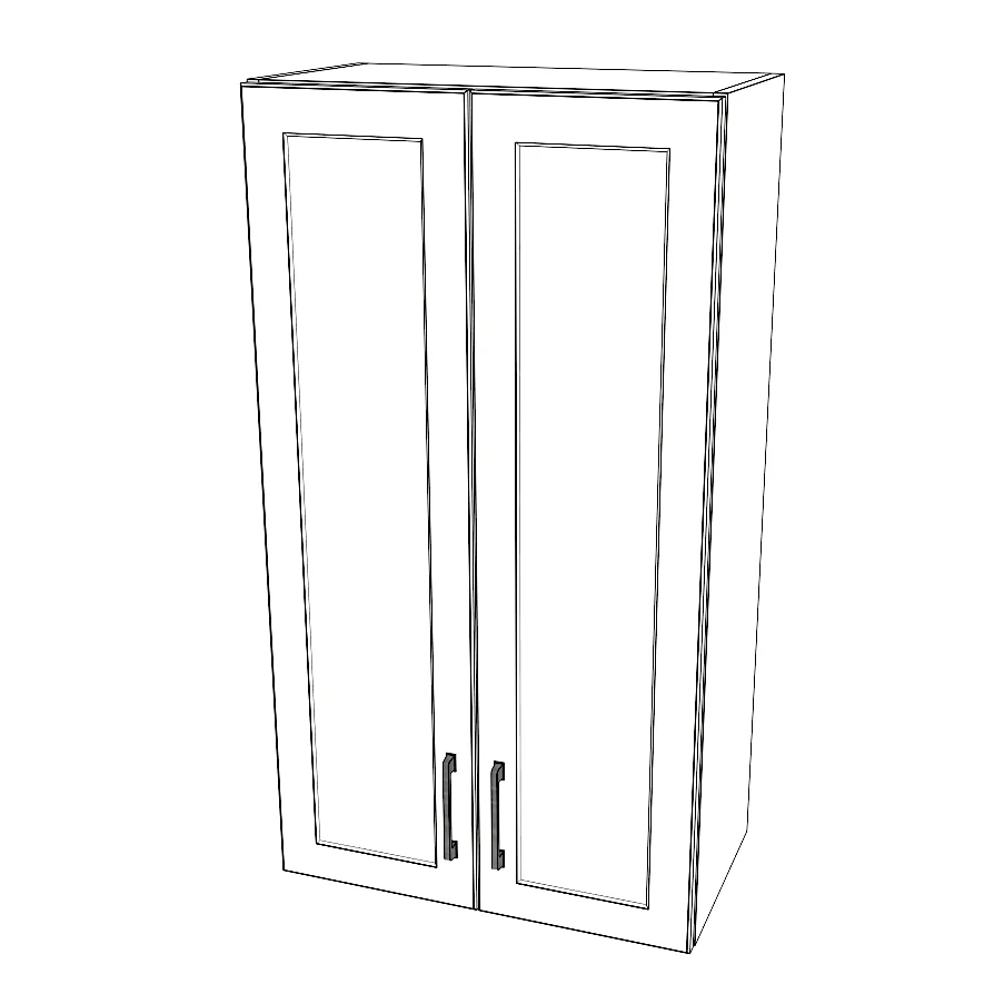 25" Wide x 42" High Wall Cabinet - Thermofoil Doors