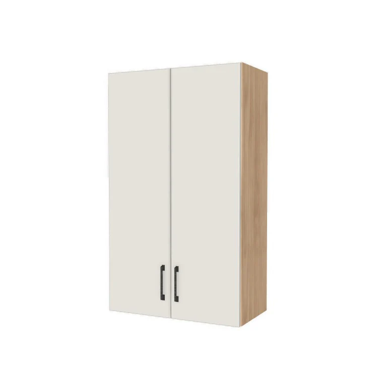 25" Wide x 42" High Wall Cabinet - (Hardrock Maple Melamine Boxes - Flat Panel Doors)