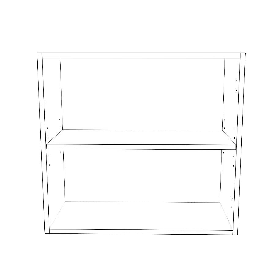 26" Wide 24" High Blind Corner Wall Cabinet - Door on Right/Left Side - Thermofoil Doors - Image 2