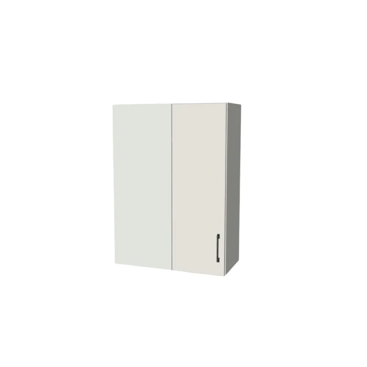 26" Wide 36" High Blind Corner Wall Cabinet - Door on Right/Left Side - (White Melamine Boxes - Flat Panel Doors)