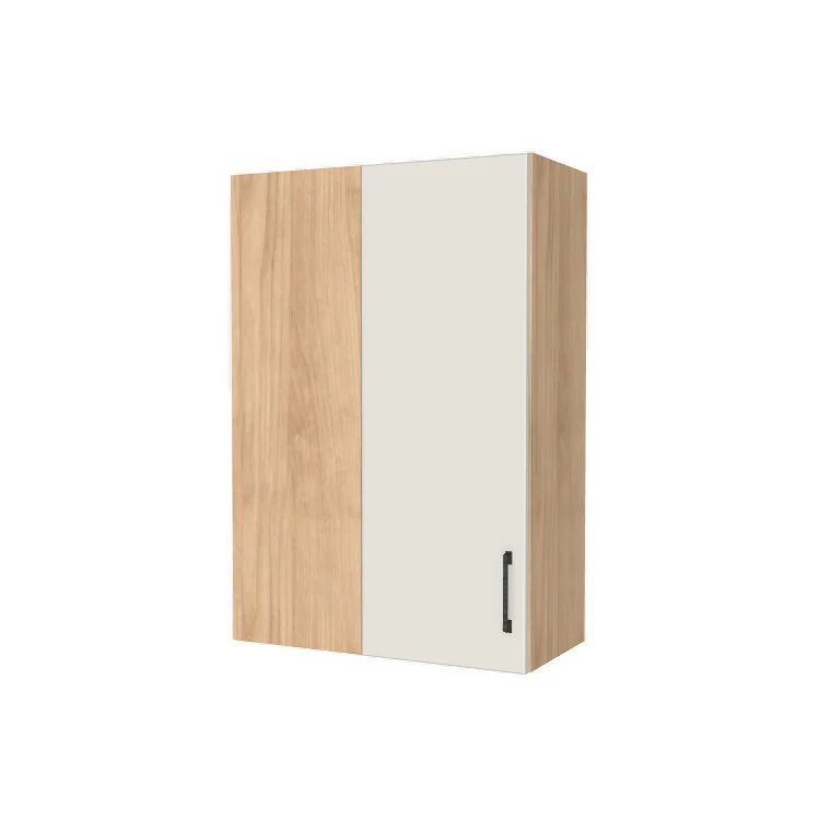 26" Wide 38" High Blind Corner Wall Cabinet - Door on Right/Left Side - (Hardrock Maple Melamine Boxes - Flat Panel Doors)