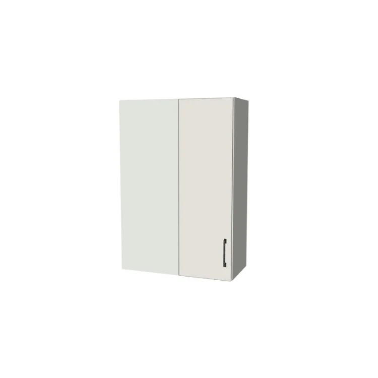 26" Wide 38" High Blind Corner Wall Cabinet - Door on Right/Left Side - (White Melamine Boxes - Flat Panel Doors)
