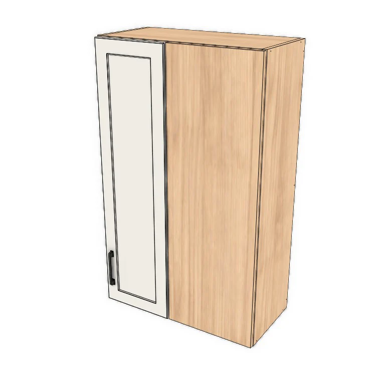 26" Wide 42" High Blind Corner Wall Cabinet - Door on Right/Left Side - (Ply Wood Boxes - Painted Doors)