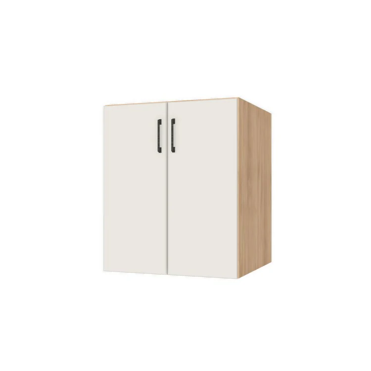 26" Wide Base Cabinet - (Hardrock Maple Melamine Boxes - Flat Panel Doors)