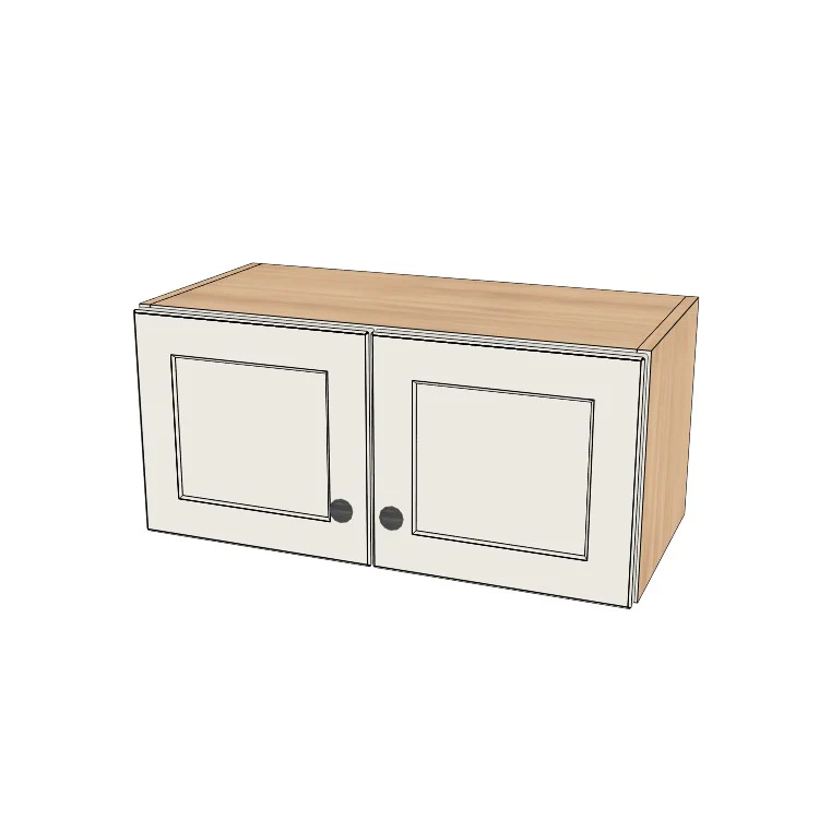 26" Wide x 12" High Wall Cabinet - (Hardrock Maple Boxes - Thermofoil Doors)