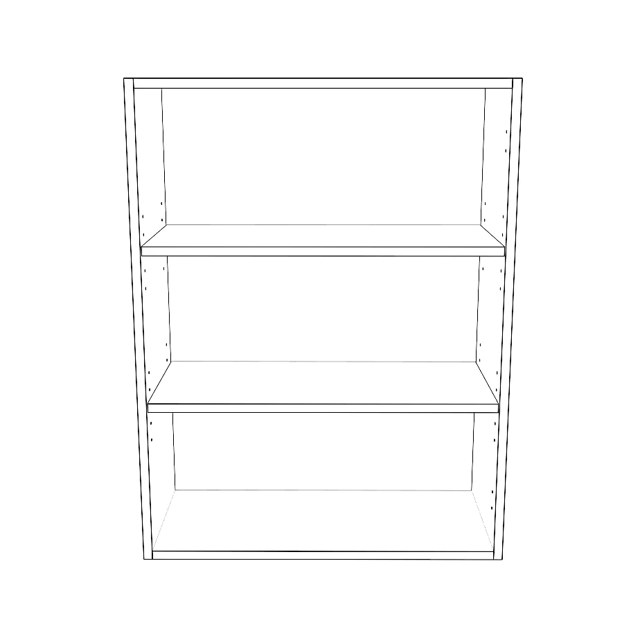 26" Wide x 34" High Wall Cabinet - Painted Doors - Image 2