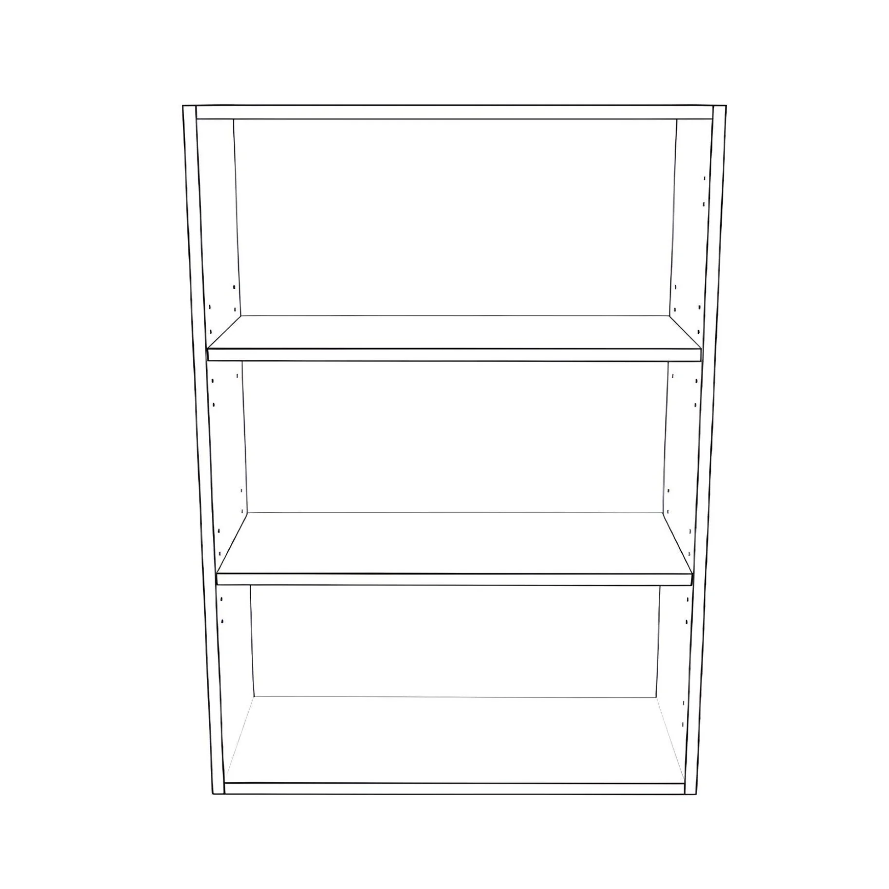 26" Wide x 36" High Wall Cabinet - Painted Doors - Image 2