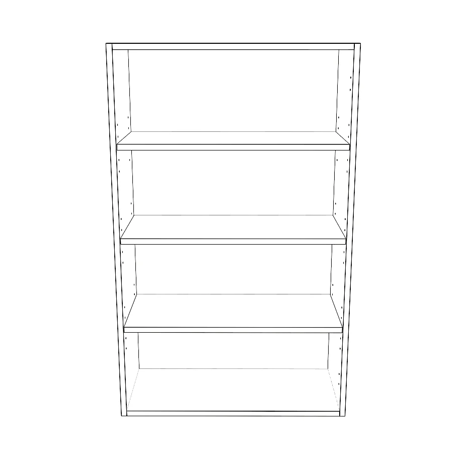 26" Wide x 42" High Wall Cabinet - Thermofoil Doors - Image 2