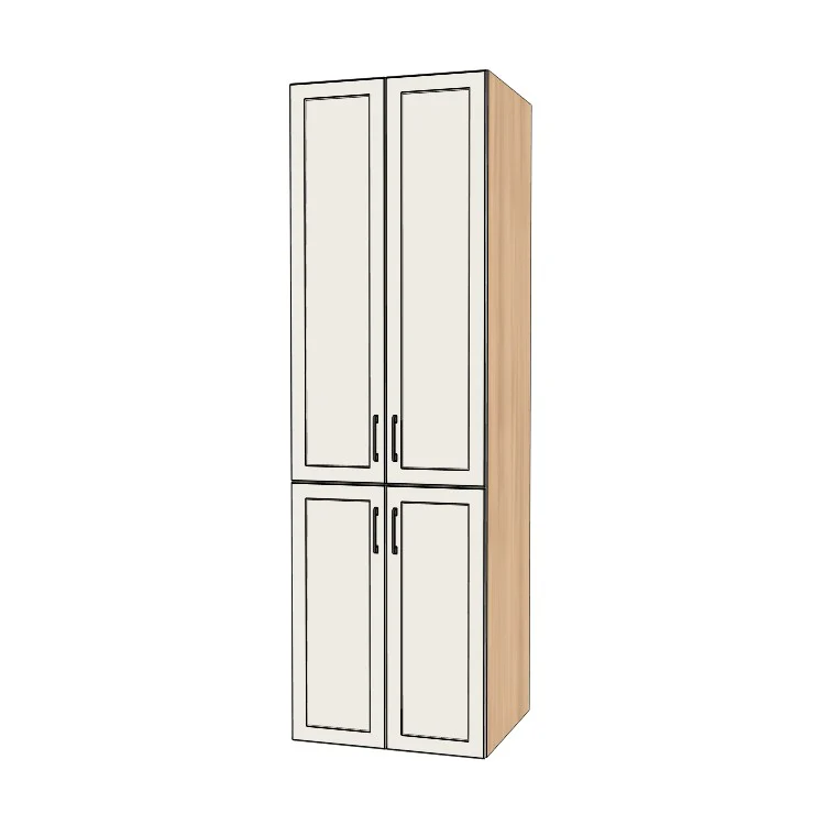 27" Wide Tall Pantry Cabinet - (Ply Wood Boxes - Painted Doors) 24 D
