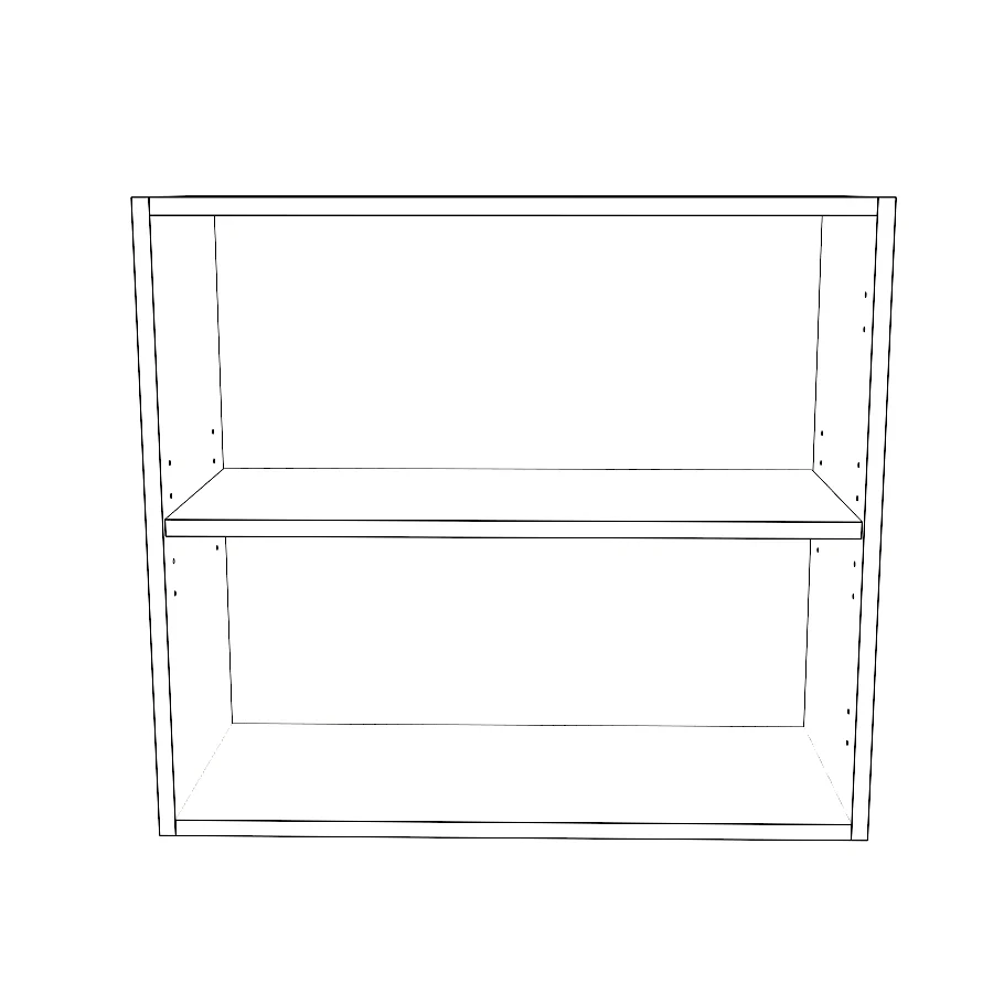 27" Wide x 24" High Wall Cabinet - Thermofoil Doors - Image 2