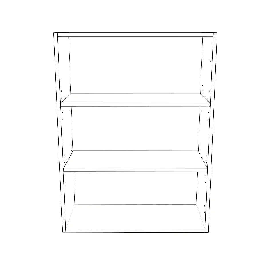 27" Wide x 36" High Wall Cabinet - Painted Doors - Image 2