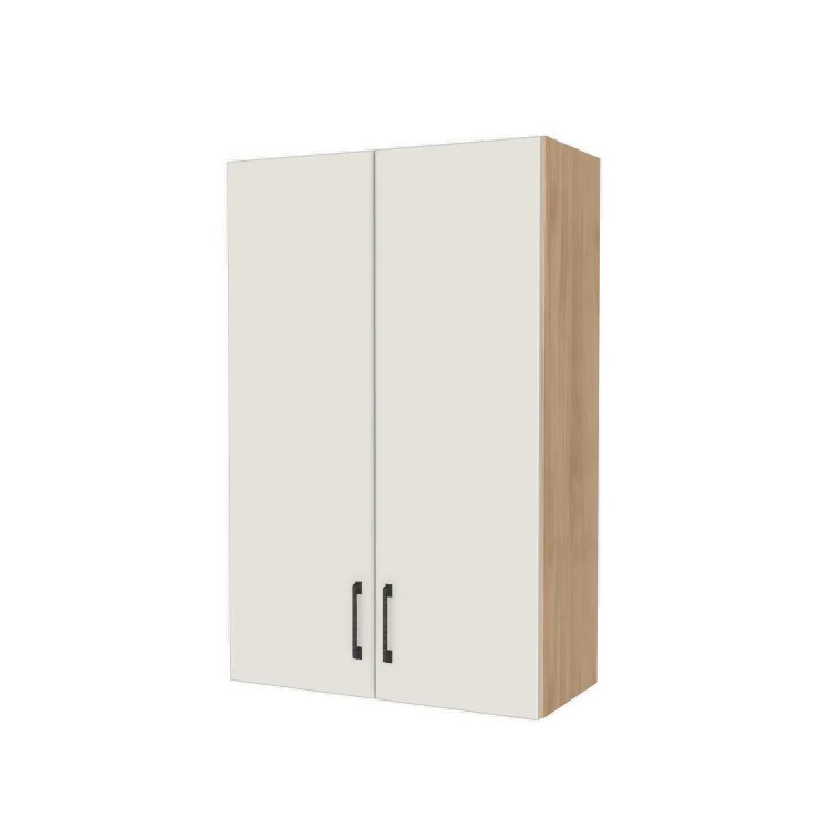 27" Wide x 42" High Wall Cabinet - (Hardrock Maple Melamine Boxes - Flat Panel Doors)