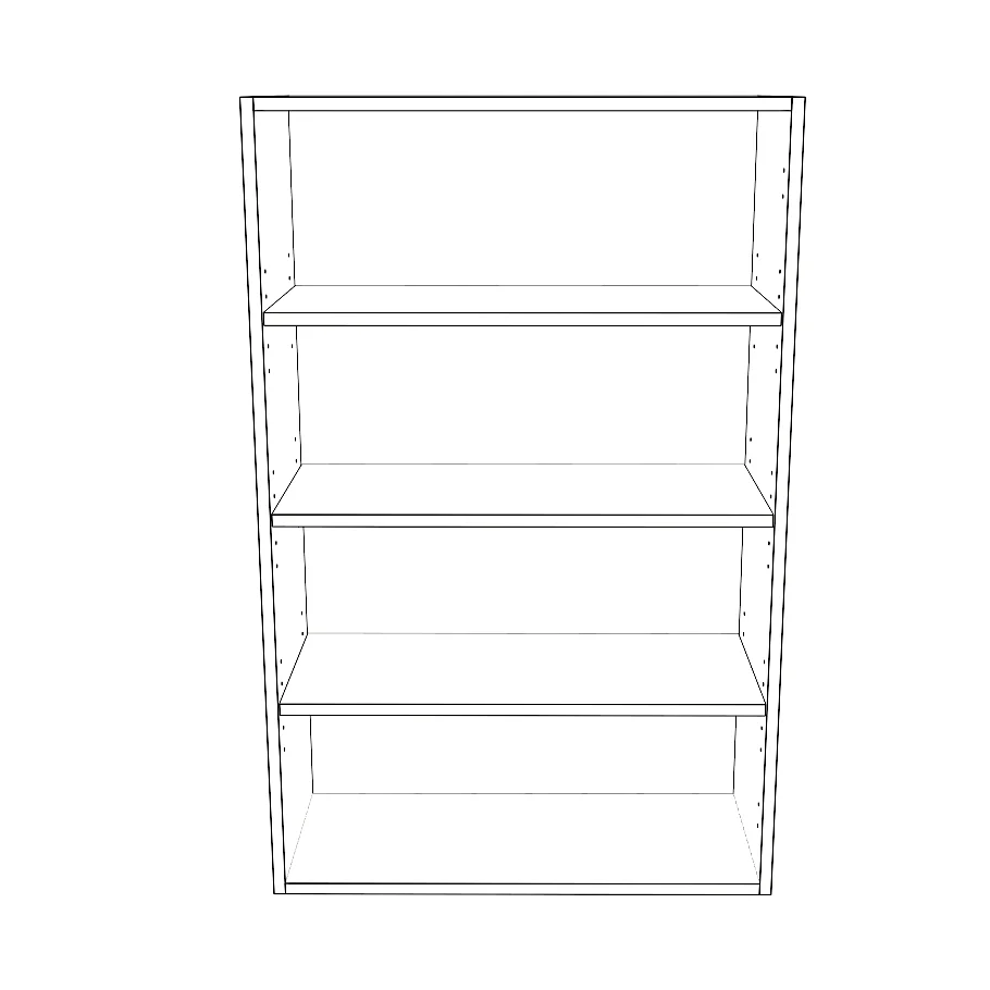 27" Wide x 42" High Wall Cabinet - Painted Doors - Image 2