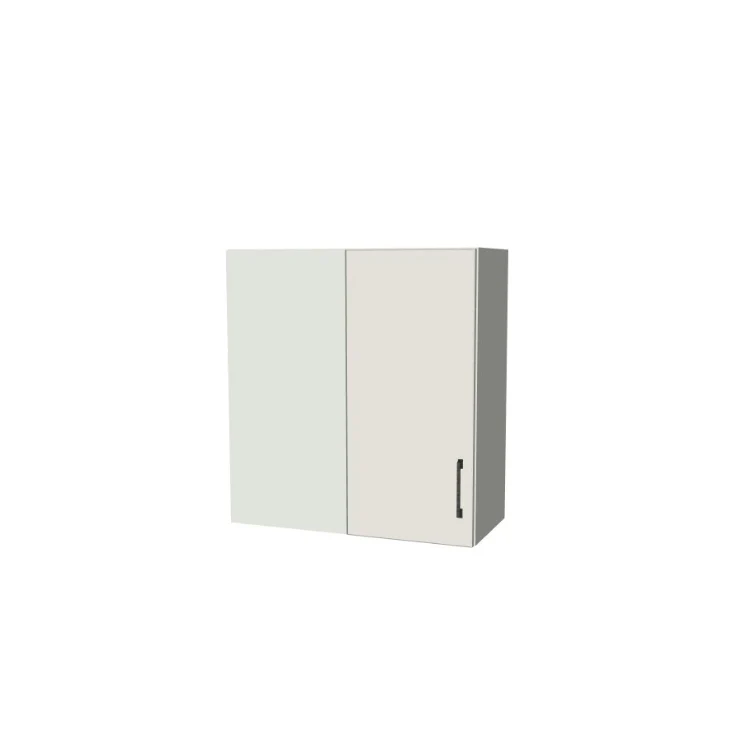 28" Wide 30" High Blind Corner Wall Cabinet - Door on Right/Left Side - (White Melamine Boxes - Flat Panel Doors)