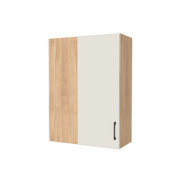 28" Wide 38" High Blind Corner Wall Cabinet - Door on Right/Left Side - (Hardrock Maple Melamine Boxes - Flat Panel Doors)
