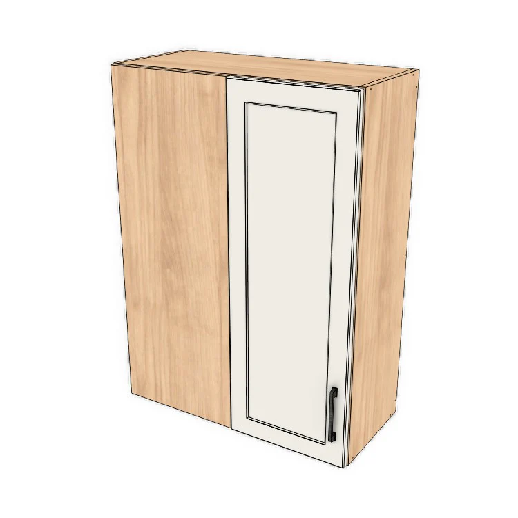 28" Wide 38" High Blind Corner Wall Cabinet - Door on Right/Left Side - (Ply Wood Boxes - Thermofoil Doors)