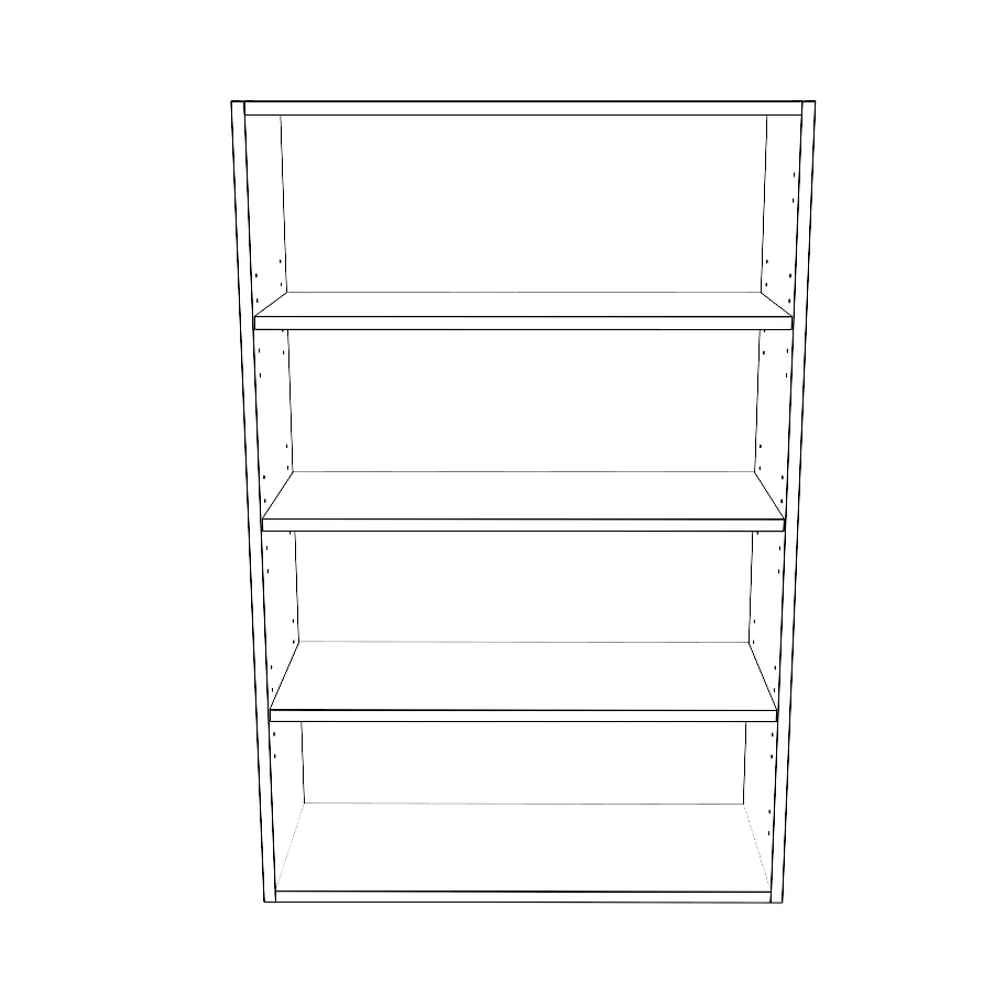 28" Wide 42" High Blind Corner Wall Cabinet - Door on Right/Left Side - Thermofoil Doors - Image 2