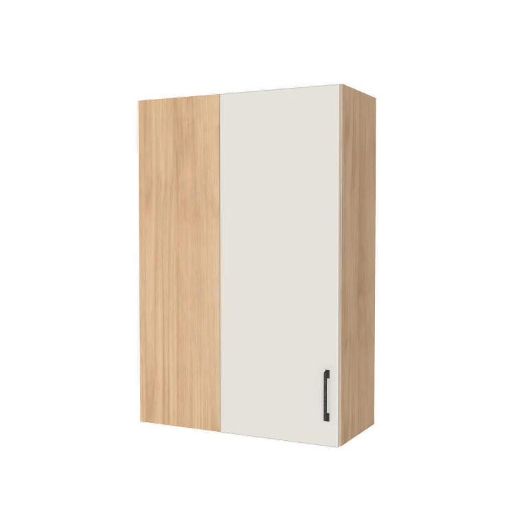 28" Wide 42" High Blind Corner Wall Cabinet - Door on Right/Left Side - (Hardrock Maple Melamine Boxes - Flat Panel Doors)