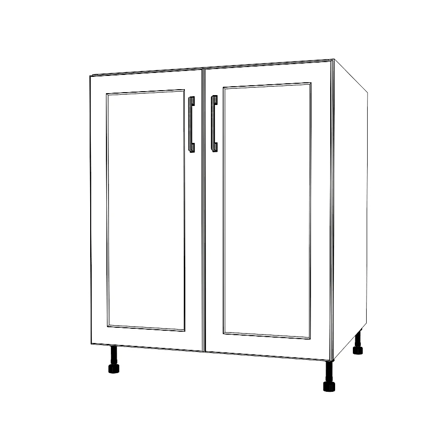 28" Wide Base Cabinet - Painted Doors